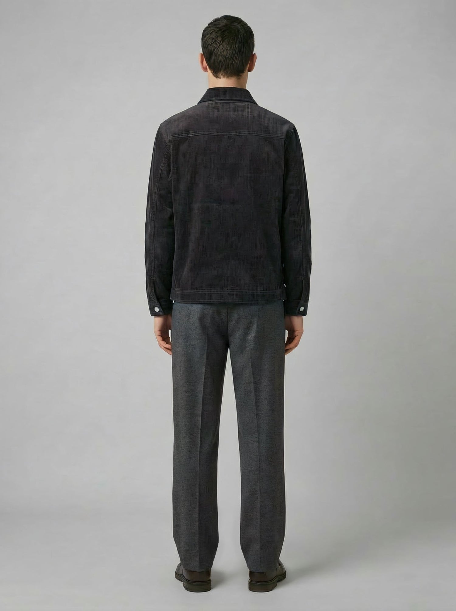 LE BLOUSON GRIS ZIPPÉ EN VELOURS - Lebrun Paris