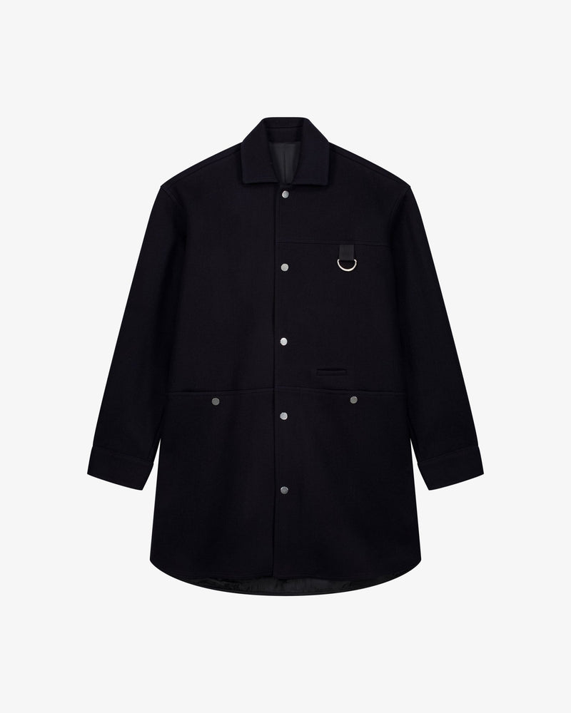 Le manteau bleu en laine 900g - Lebrun Paris