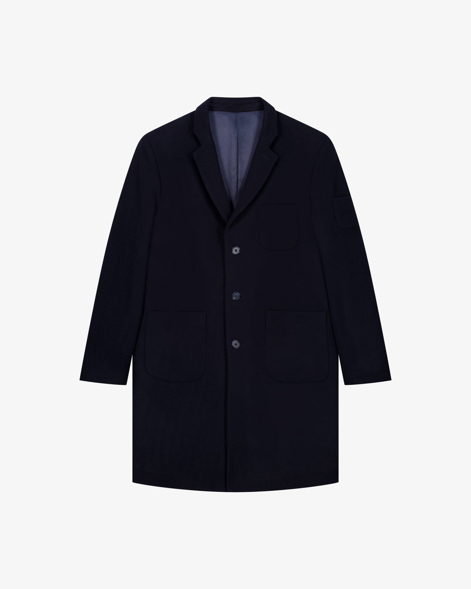 LE MANTEAU BLEU EN LAINE & CACHEMIRE - Lebrun Paris