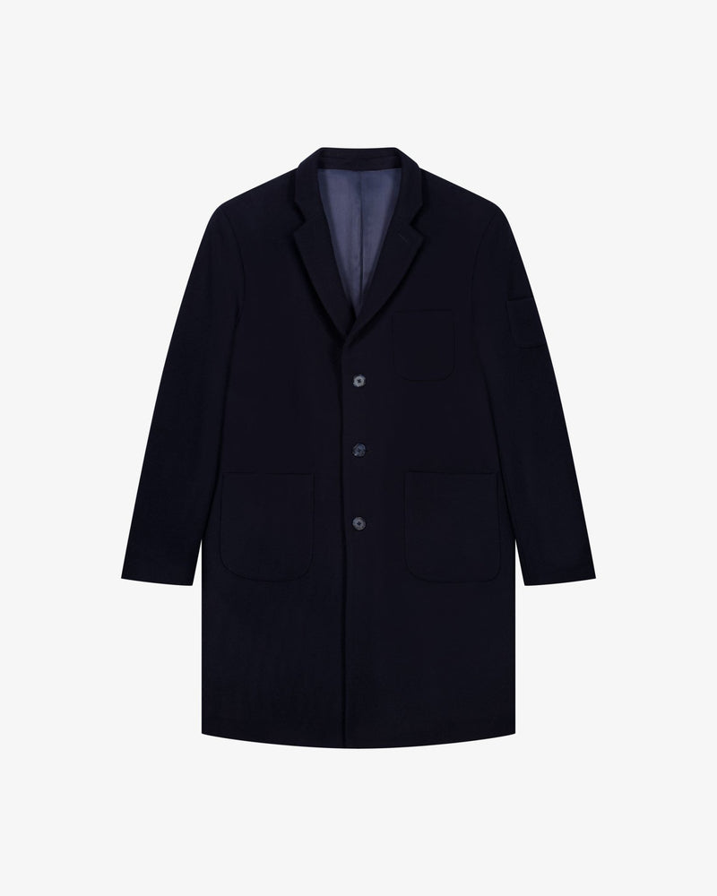 LE MANTEAU BLEU EN LAINE & CACHEMIRE - Lebrun Paris