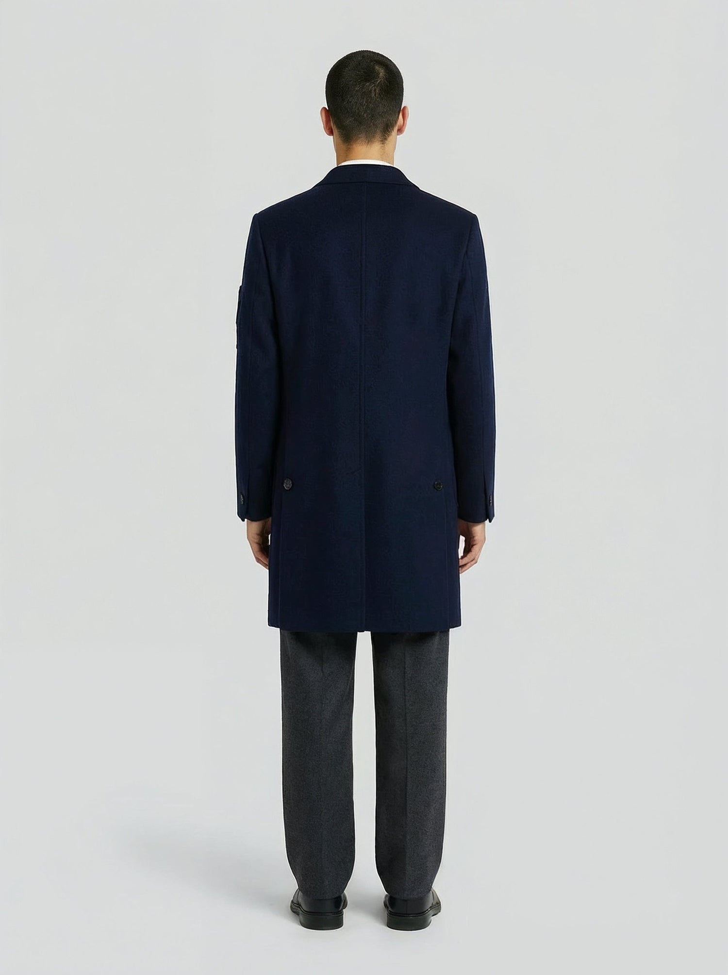 LE MANTEAU BLEU EN LAINE & CACHEMIRE - Lebrun Paris