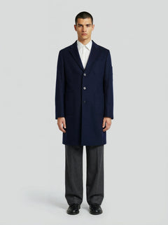LE MANTEAU BLEU EN LAINE & CACHEMIRE - Lebrun Paris