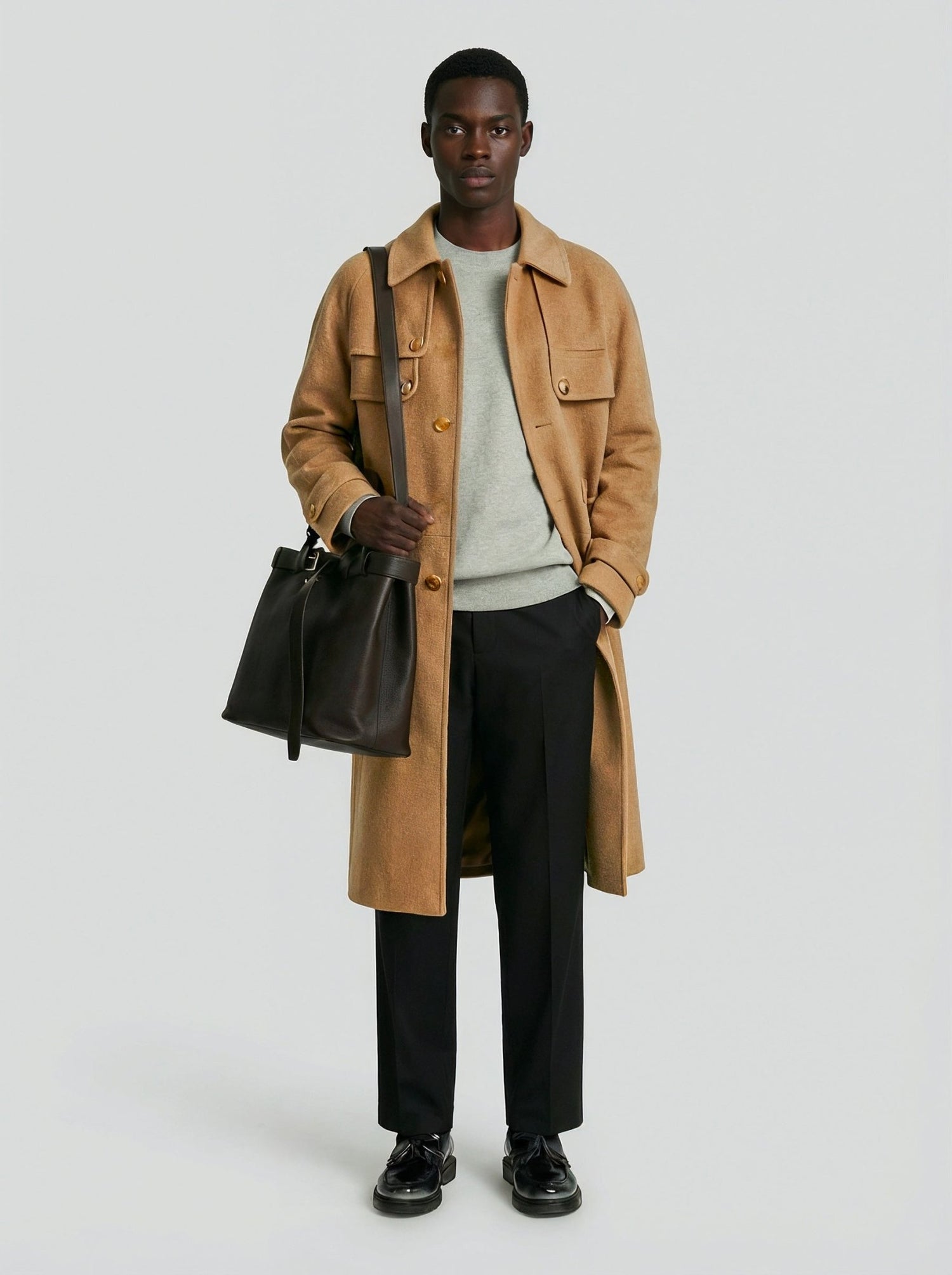 LE MANTEAU CAMEL EN LAINE & CACHEMIRE - Lebrun Paris