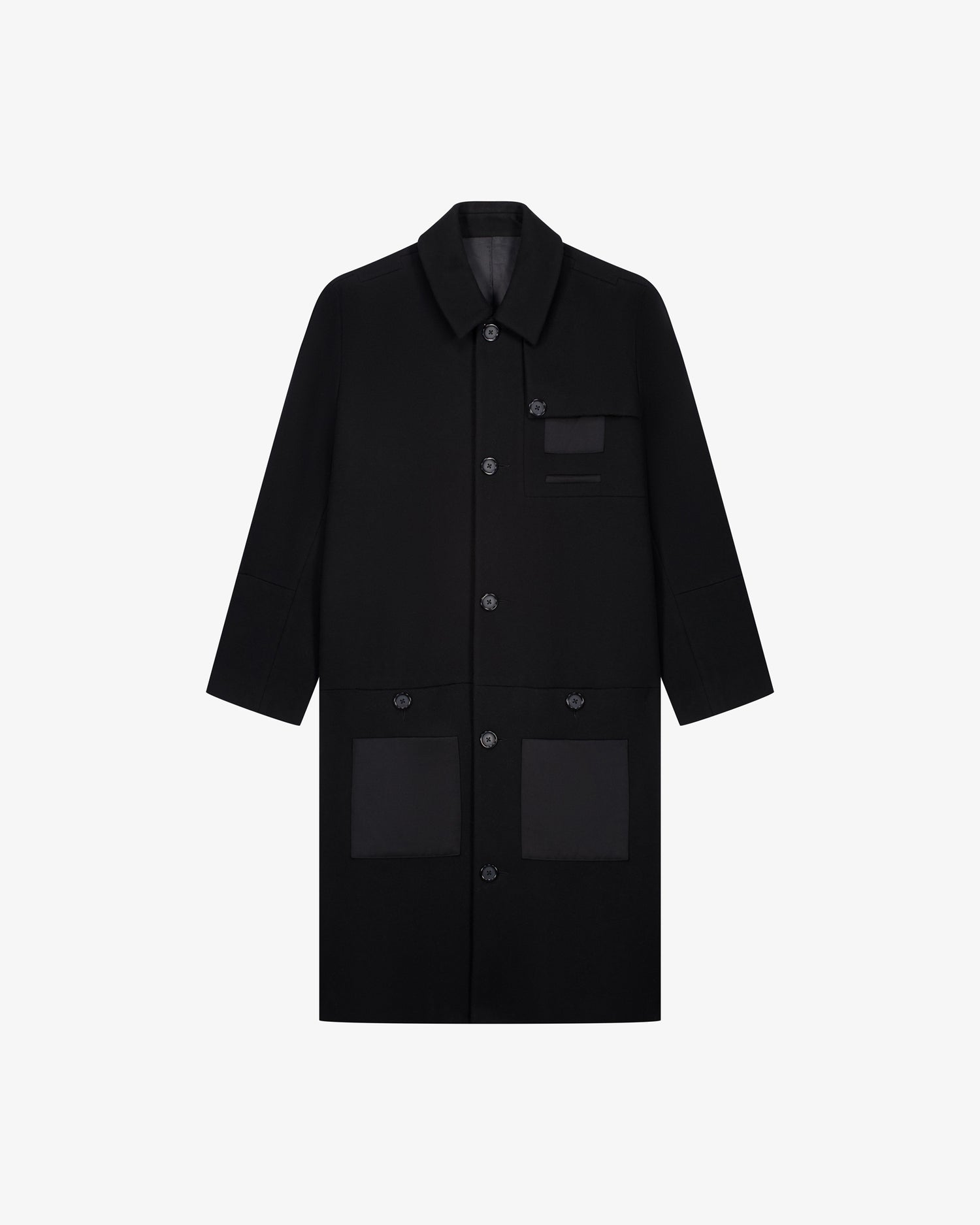 LE MANTEAU NOIR EN LAINE & CACHEMIRE - Lebrun Paris