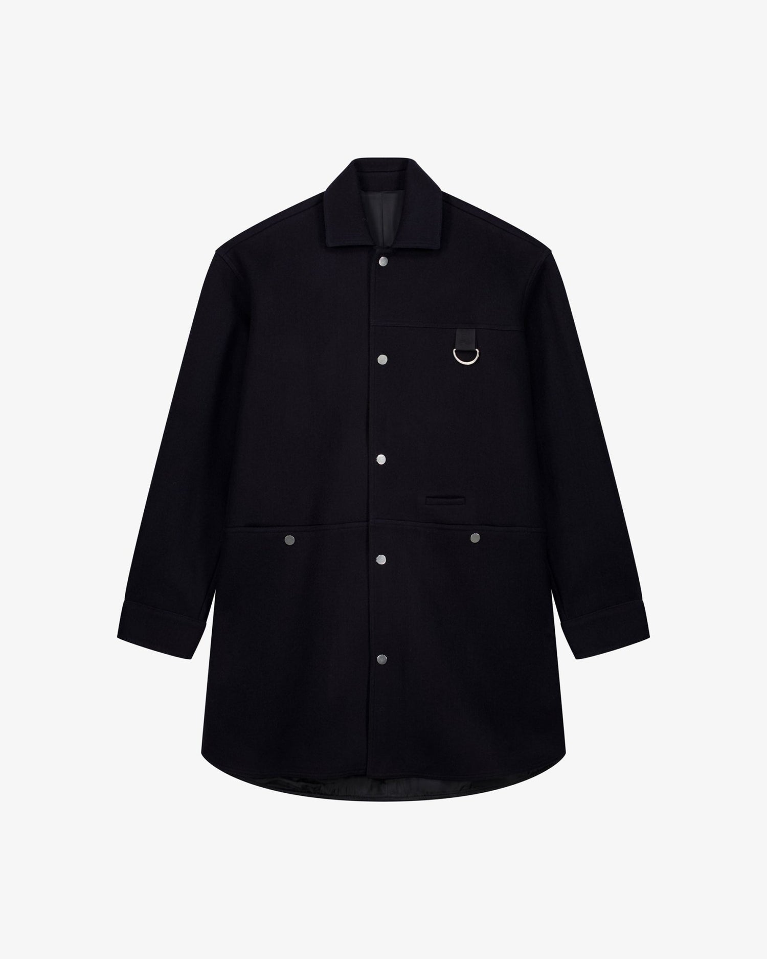 LA SURCHEMISE BLEU EN LAINE - Lebrun Paris