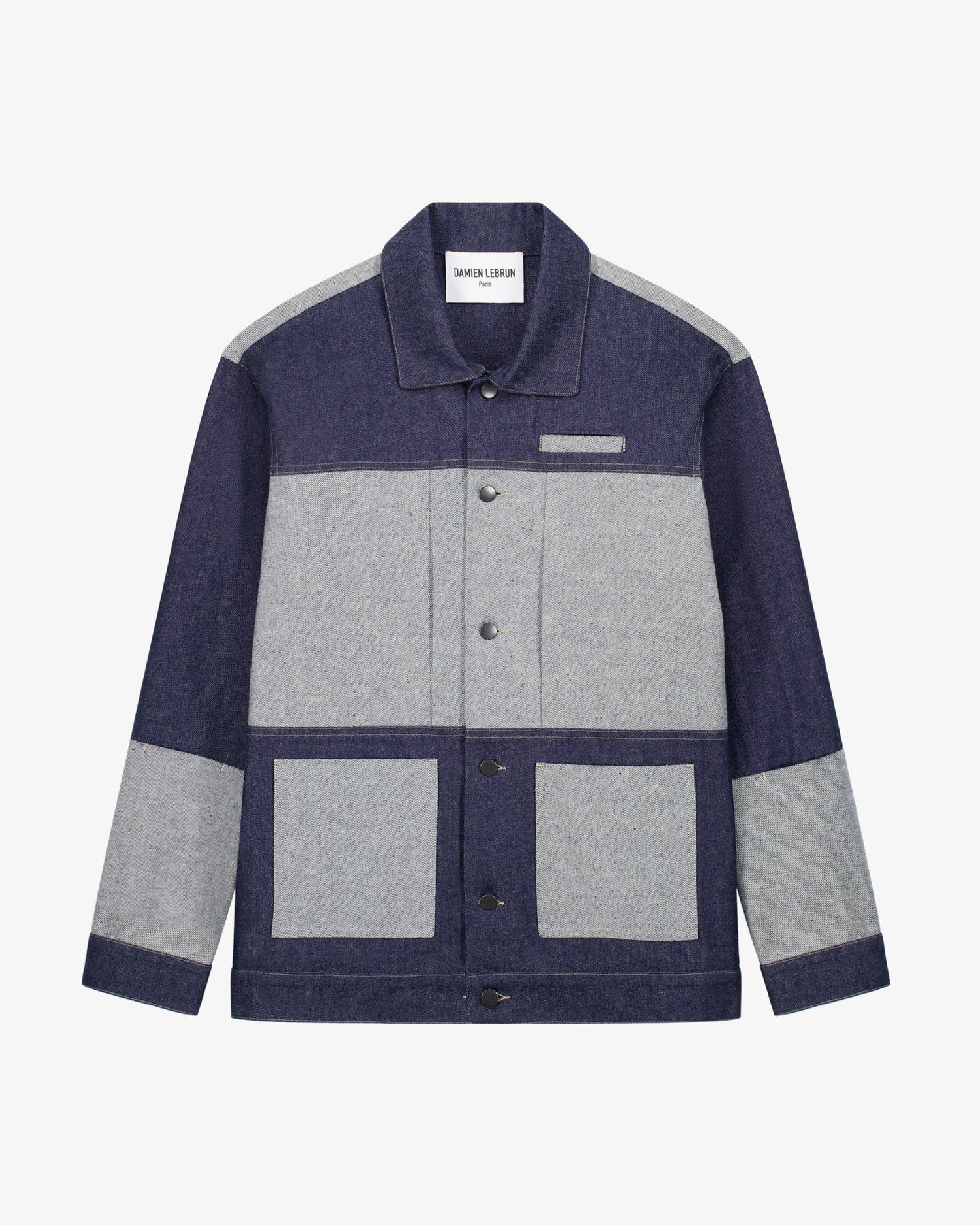 LA VESTE WORKER BLEUE EN COTON - Lebrun Paris