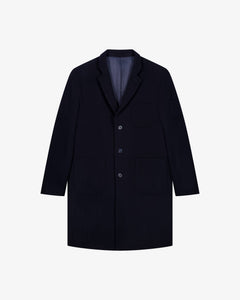 LE MANTEAU BLEU EN LAINE & CACHEMIRE - Lebrun Paris